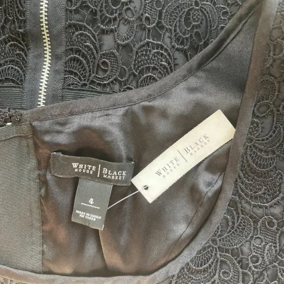 White House Black Market Women Embroidered Dress 4 - Picture 6 of 7